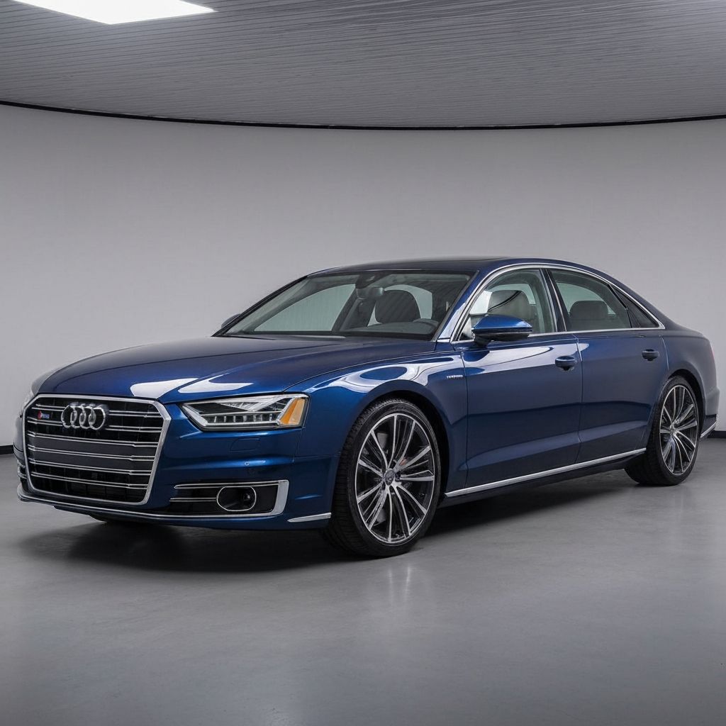 Luxury Audi sedan detailing